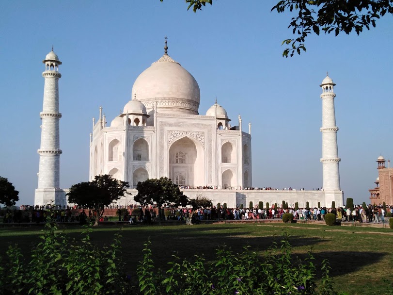 World Famous monument, Taj Mahal, at Agra
